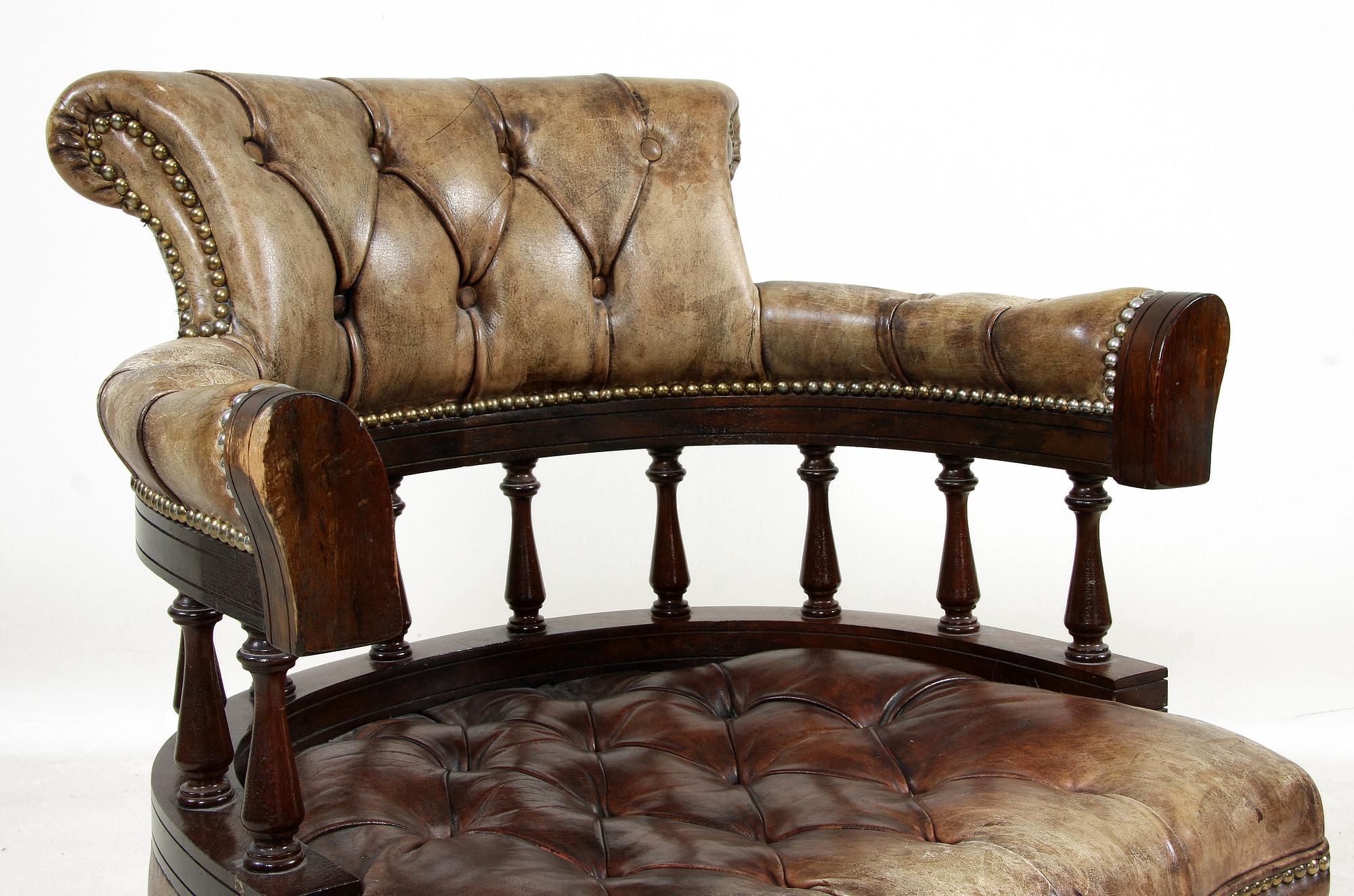 SKRIVBORDSSTOL, engelsk stil, 1900-tal.