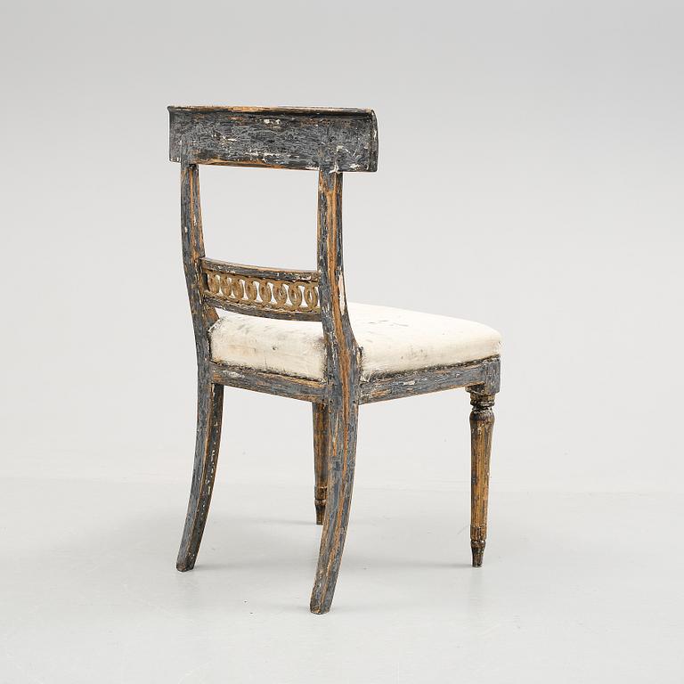STOL. Gustaviansk, 1700-talets slut.