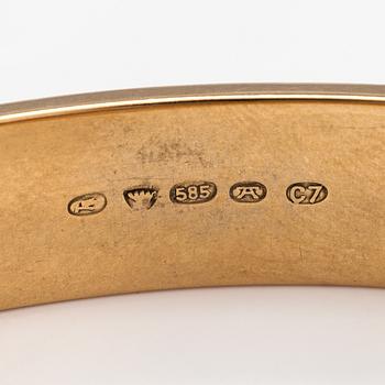 Armband, 14K guld. Kultateollisuus, Åbo 1956.