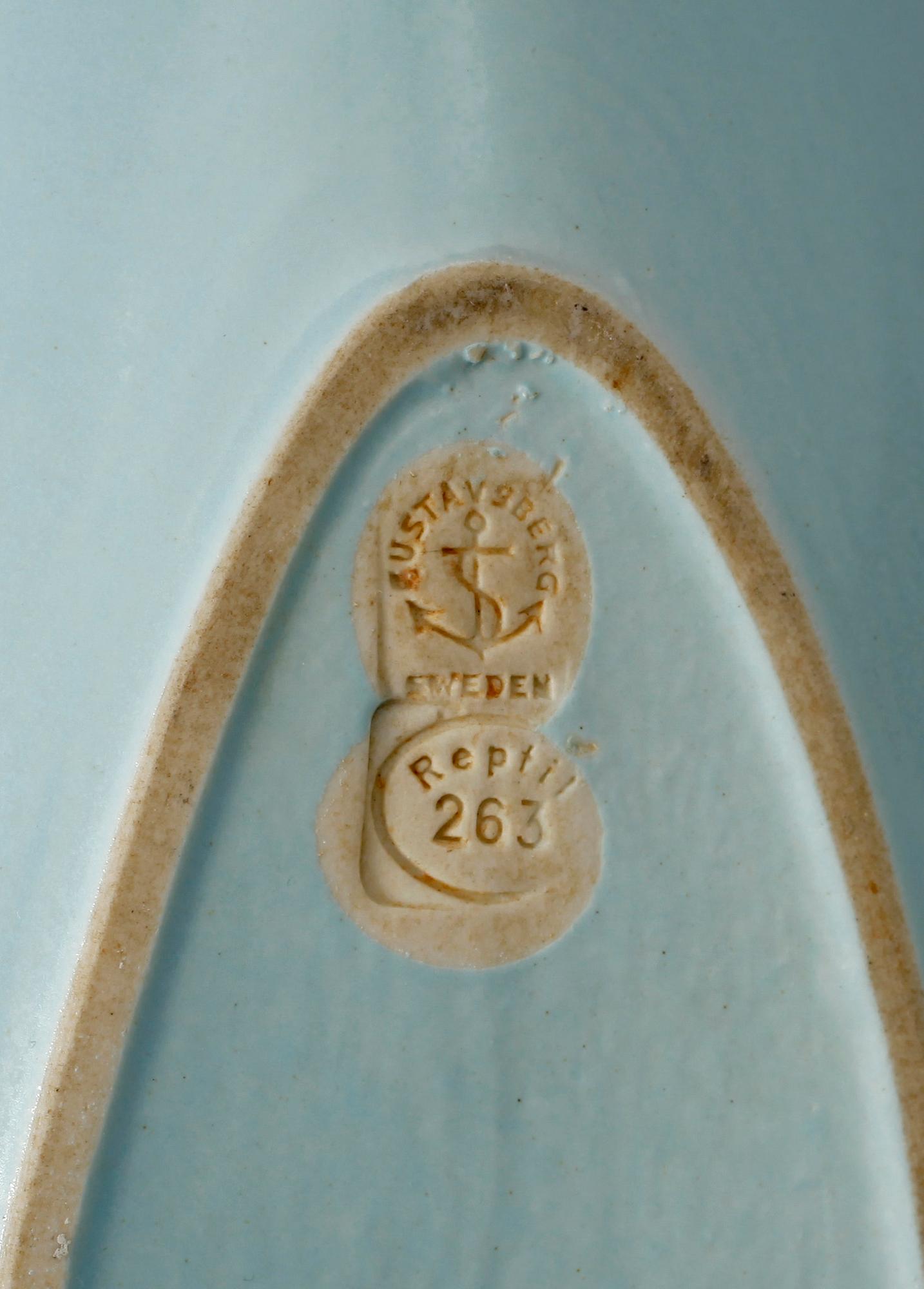 SKÅLAR, 3 st, fajans samt stengods, "Endive" samt "Reptil", Stig Lindberg, Gustavsberg.