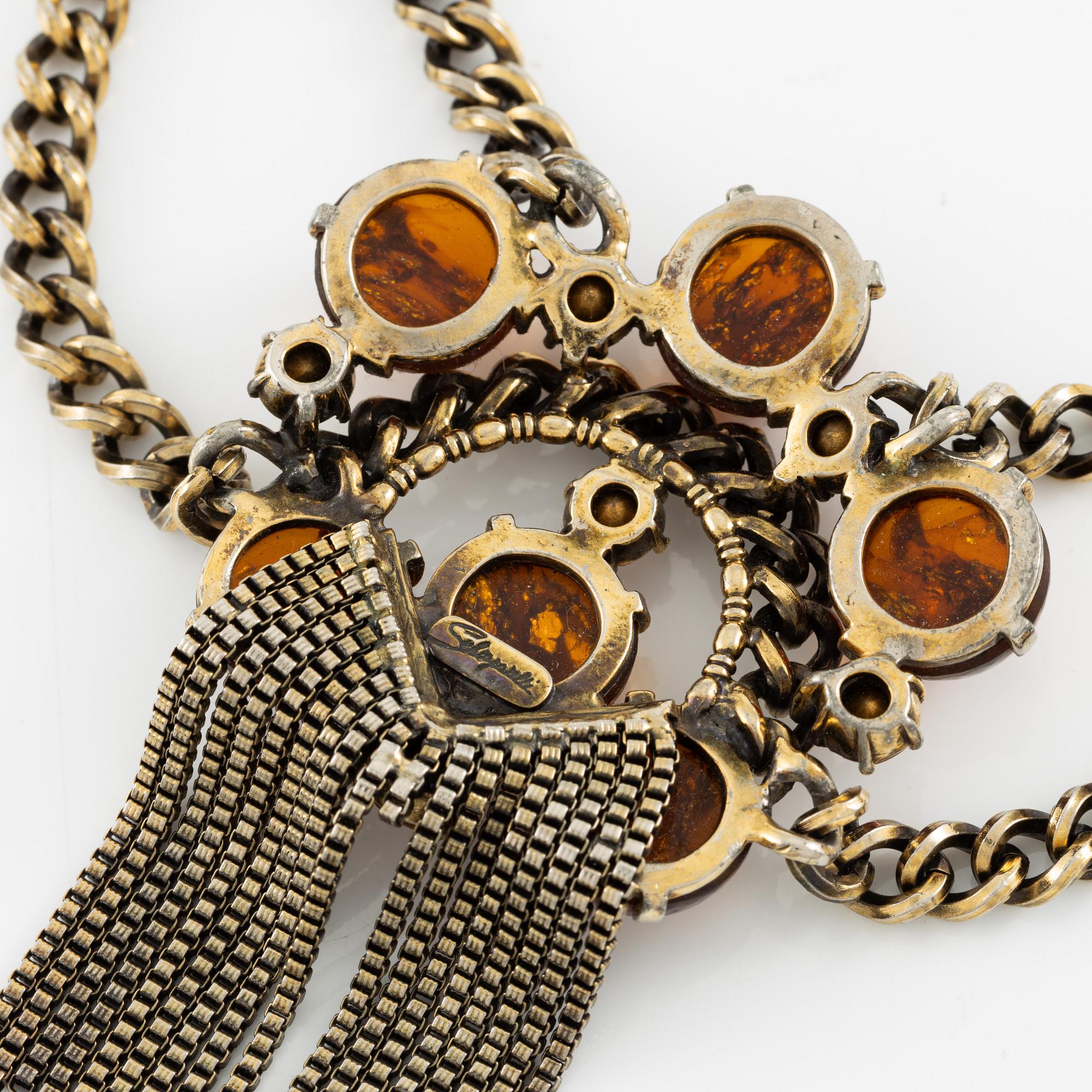 Elsa Schiaparelli, collier, vintage.