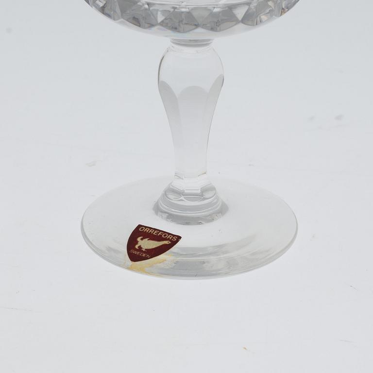 INGEBORG LUNDIN, glasservis, 38 delar, glas, "Silvia", Orrefors.