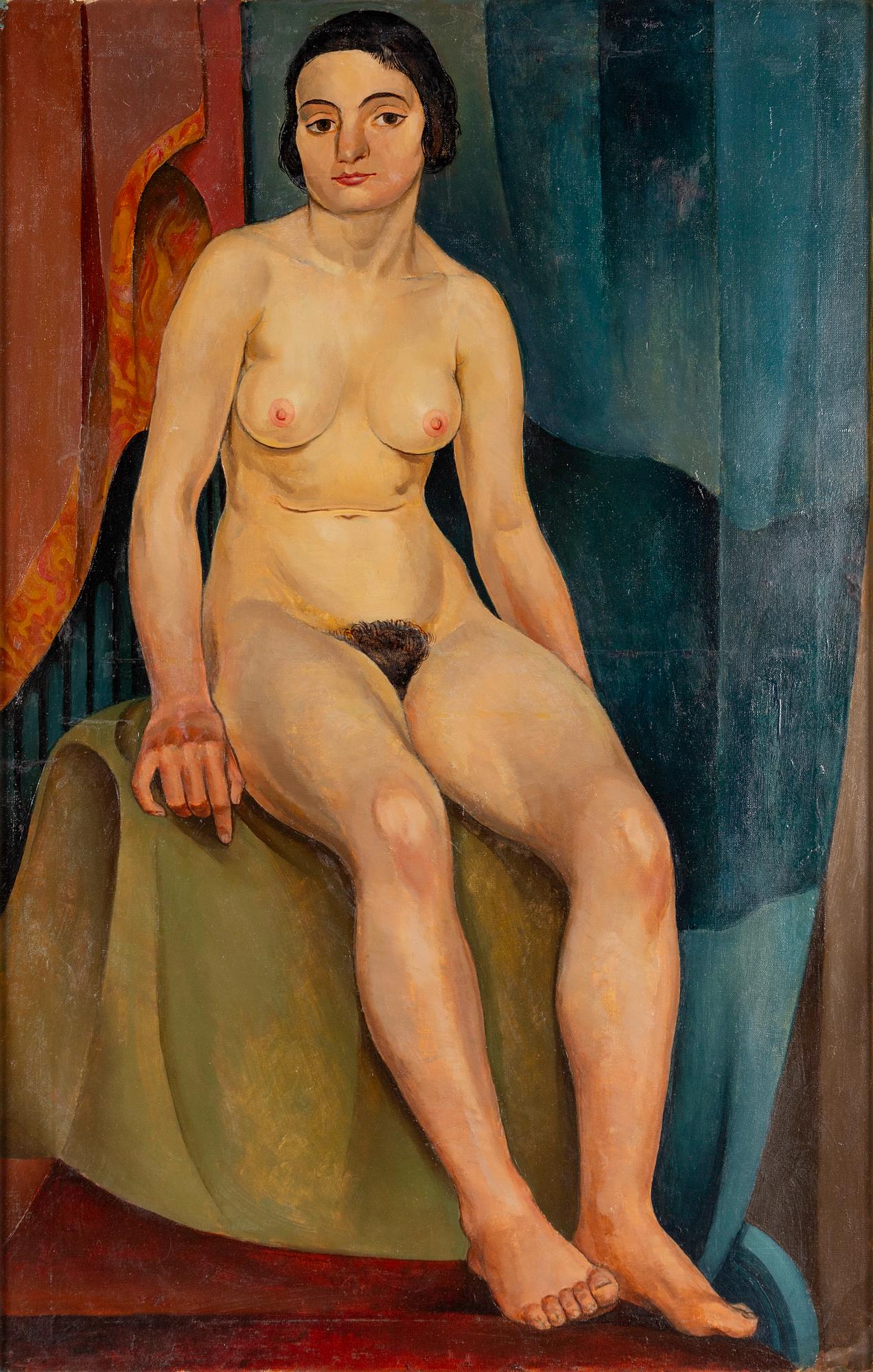 Lasse Johnson, Seated Model.