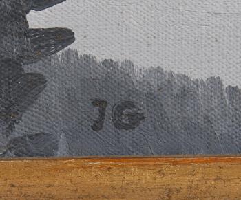 IVAN GRÜNEWALD, olja på duk. Monogramsign.