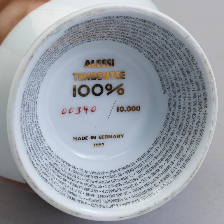 ALESSO MENDINI & YAEL APPLEFELD, vase, modell "TAM80", "100% Make Up", nr 4, Alessi, 1992. Märkt 09099.
