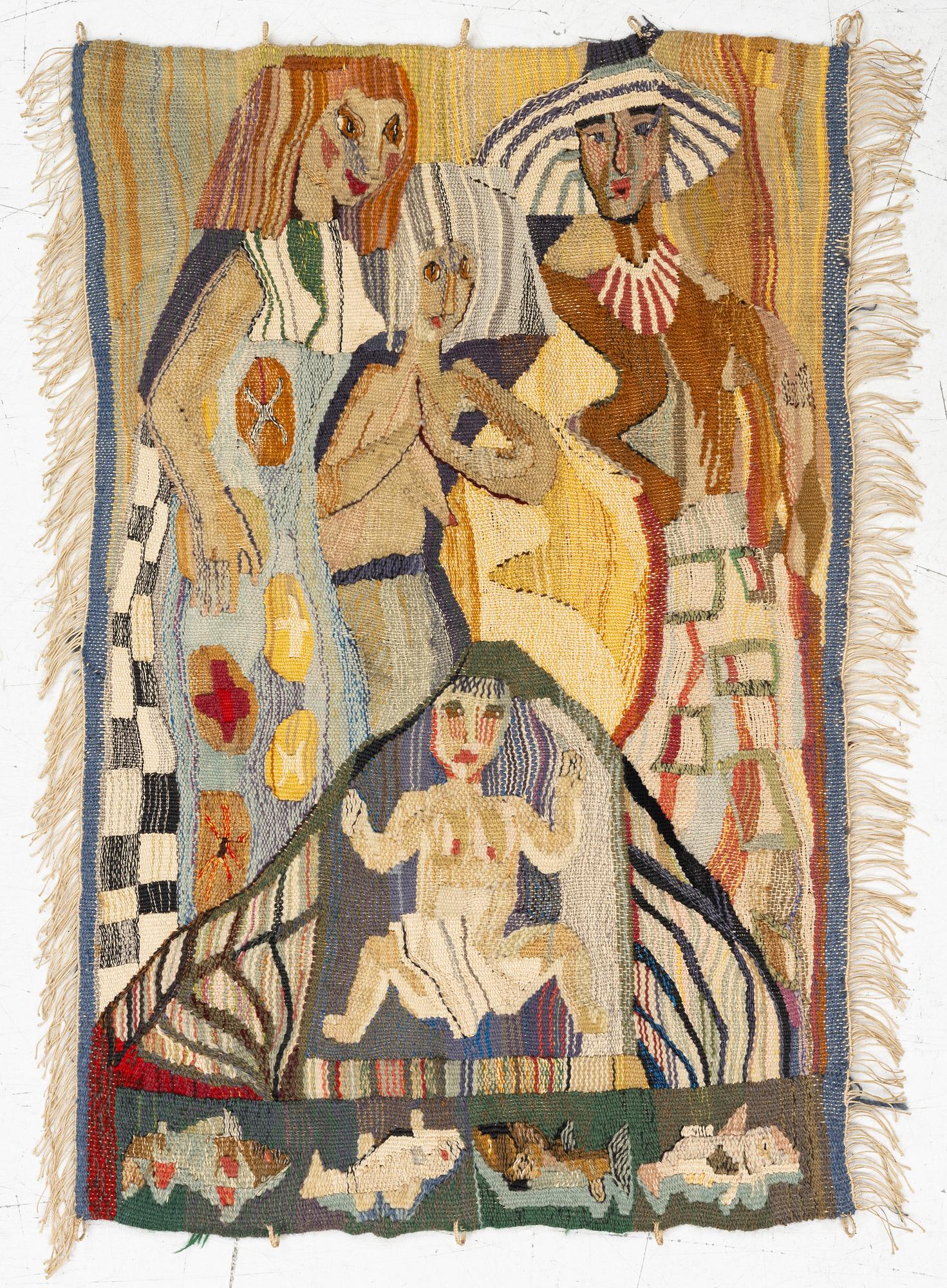Inger Segerlind-Lindblad, a textile, tapestry weave, c. 67 x 44 cm, unsigned.