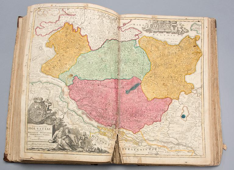 JOHANN BAPTISTA HOMANN, Atlas, Novus Terrarum Orbis Imperia Regna Et Status.