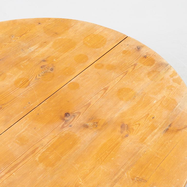 A pair of pine and birch tables, late 19th Century.