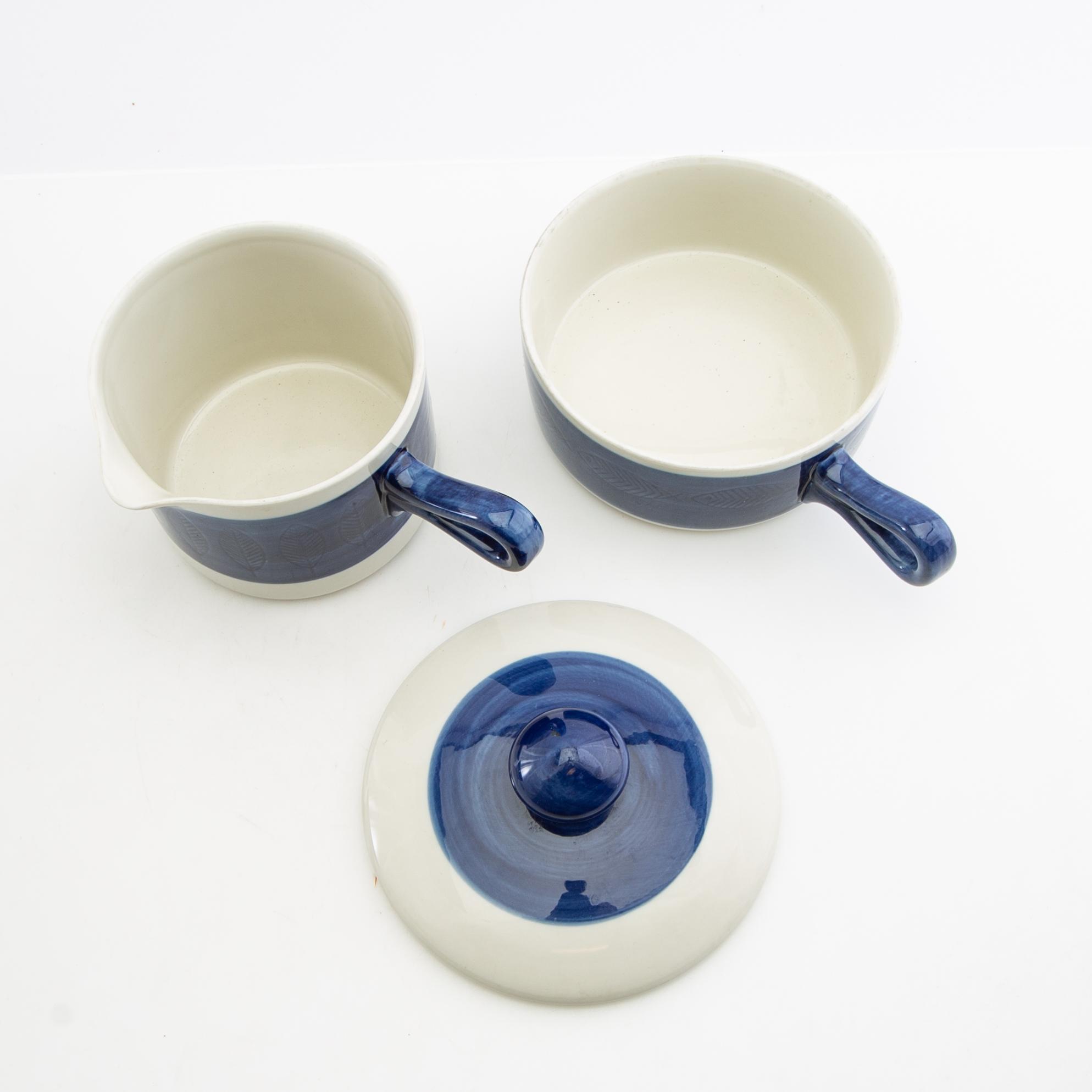 Hertha Bengtson, servis 9 dlr "Koka blå" Rörstrand 1900-talets mitt porslin.