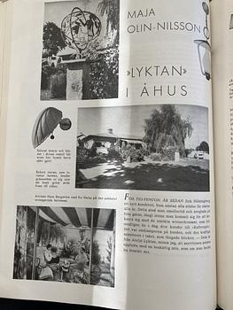 Hans Bergström, vägglampor 1 par, modell "C443", ateljé Lyktan, Åhus 1940-tal.