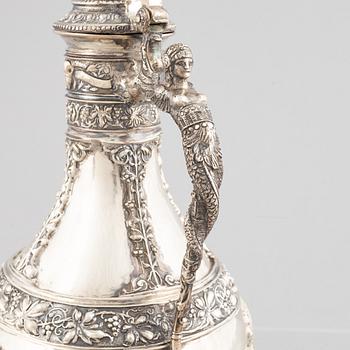 Karaff, silver, 1900-tal.