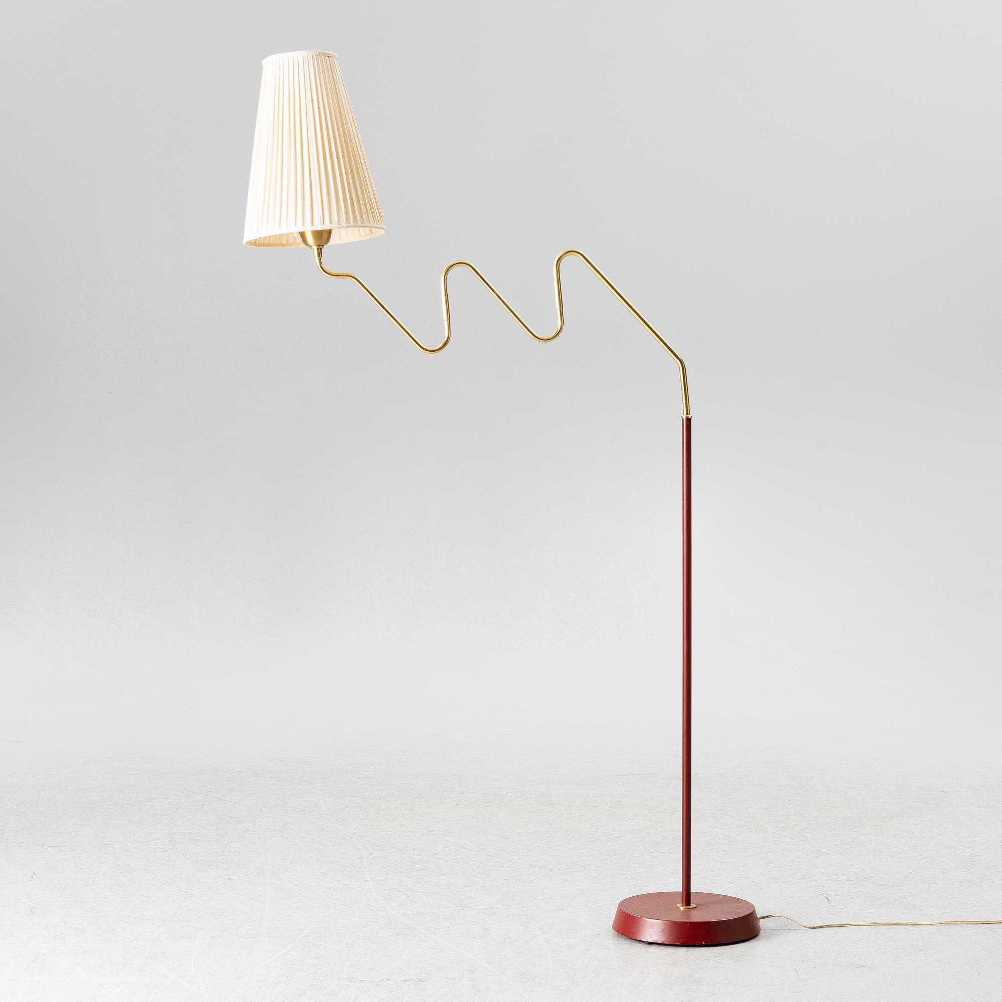 A floor lamp, AB Armaturhantverk, Gothenburg, mid-20th Century.