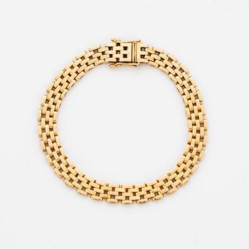 Armlänk, 18K guld, korridorlänk.
