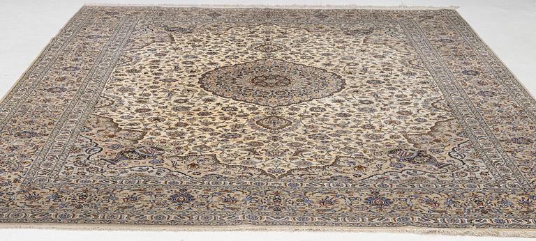 Carpet, Keshan/Nain, approx. 345 x 249 cm.