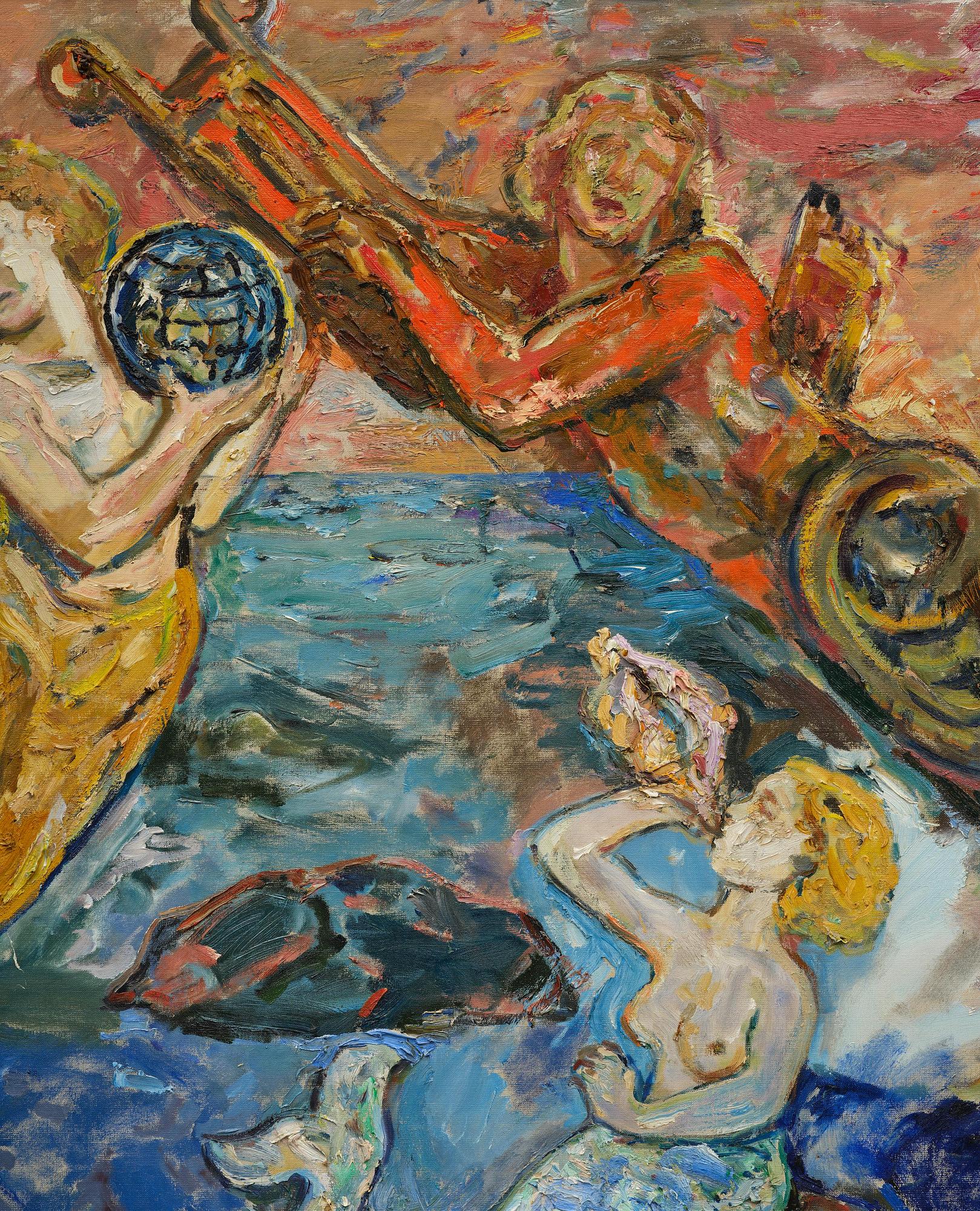 Albin Amelin, Allegorical female figures.