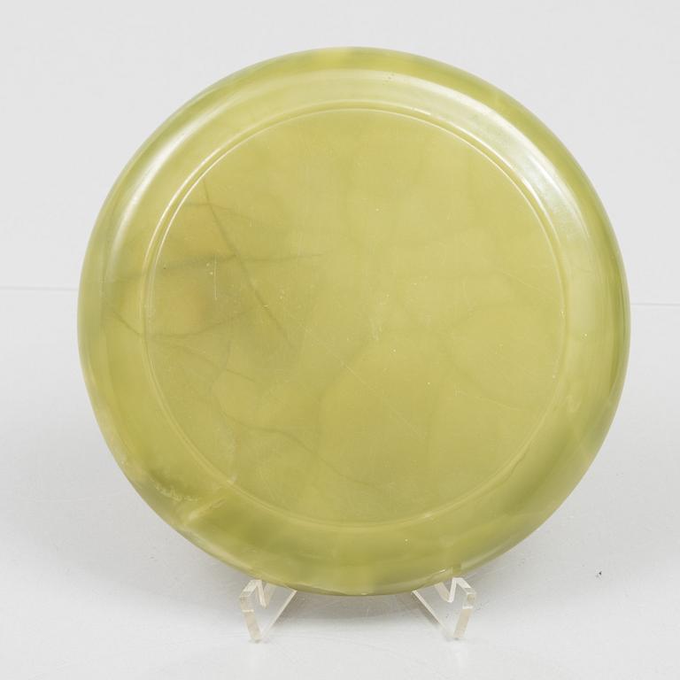 W.A. Bolin, bowl, onyx and silver, Stockholm, 1961.
