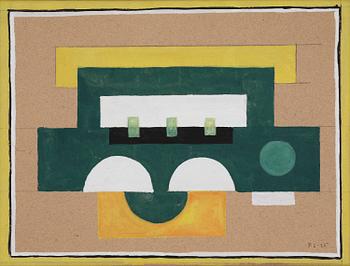 783. Fernand Léger, Komposition (studie till "Jaune II").