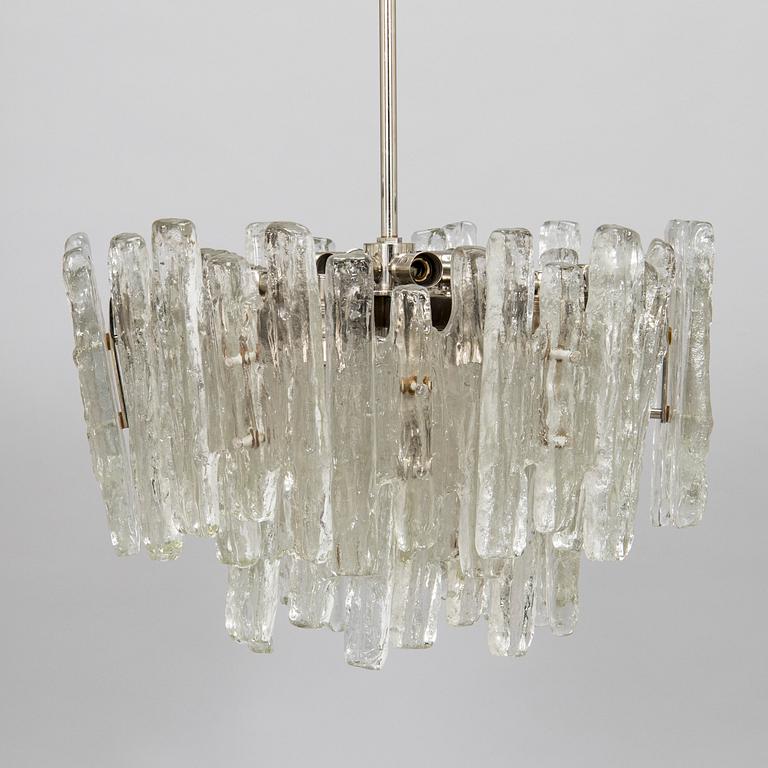 Taklampa, "Ice block chandelier", J.T Design, Kalmar, Österrike, 1960-tal.