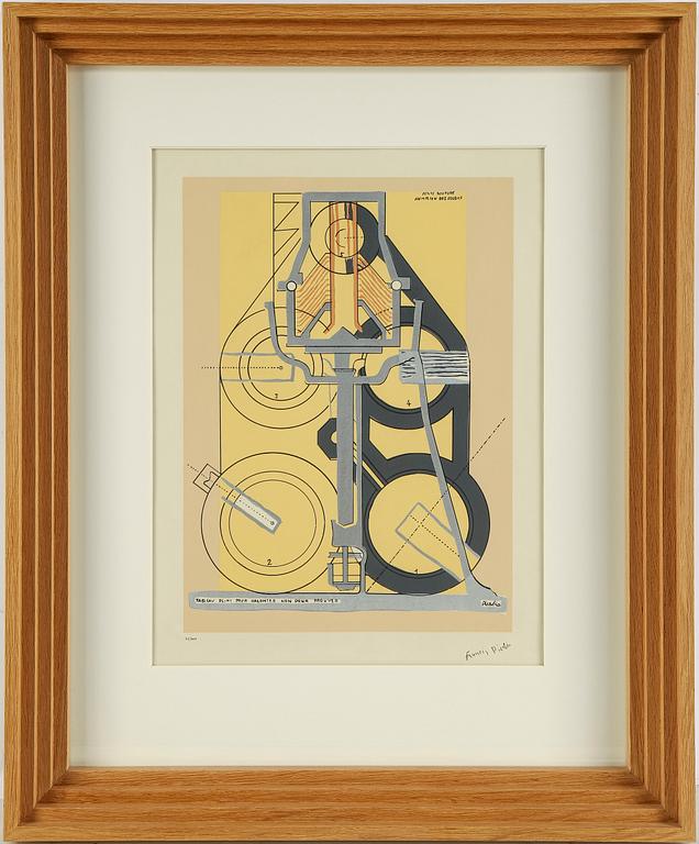 FRANCIS PICABIA, silkscreen in colours, printed signature 76/300.