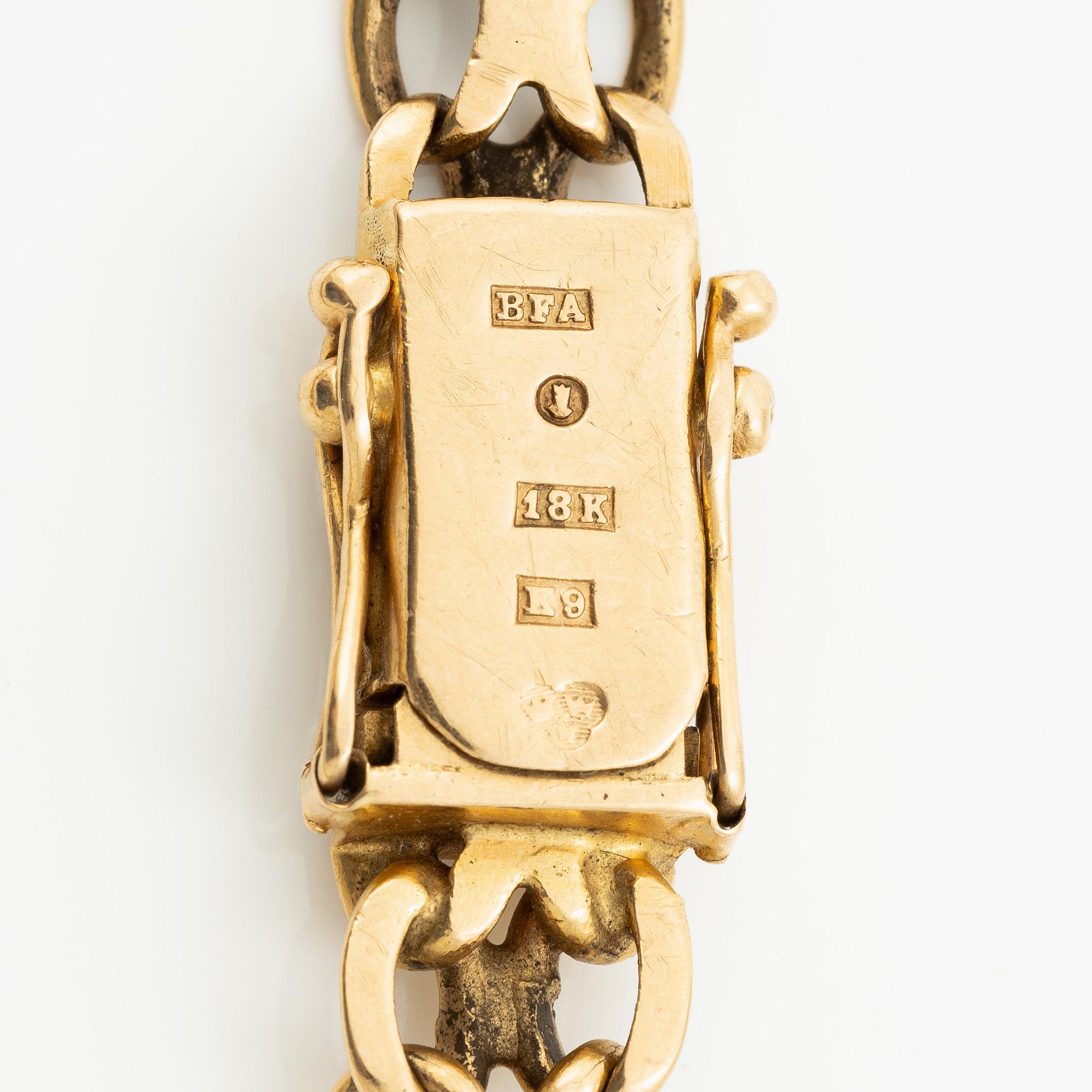 Bracelet, 18K gold, x-link.