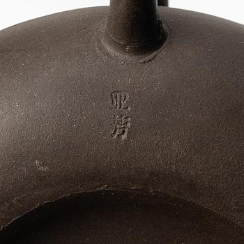 Tekannor, fem stycken, yixing, Kina, 1980/-90-tal.