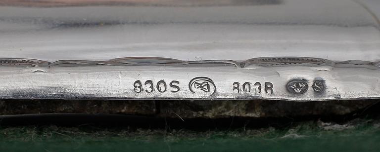 LJUSSTAKAR, ett par, silver, svenska importstämplar, 1900-talets andra hälft.