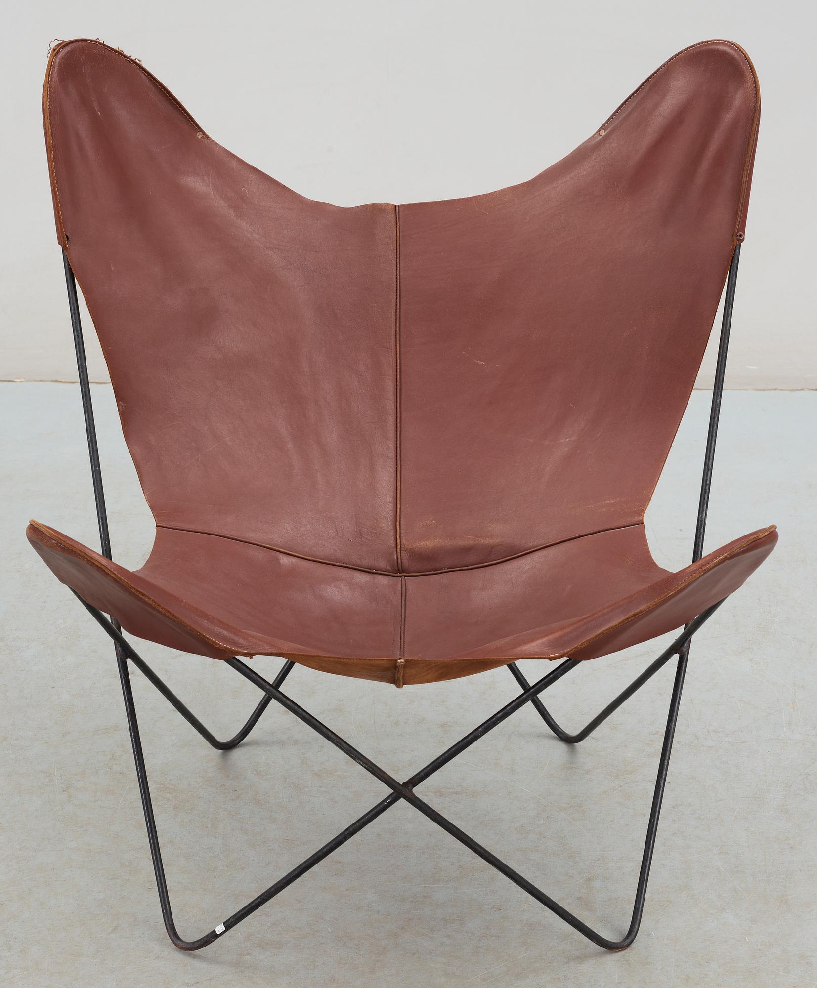 FÅTÖLJ, "Butterfly / Fladdermus /B.K.F-chair", 1900-talets mitt.