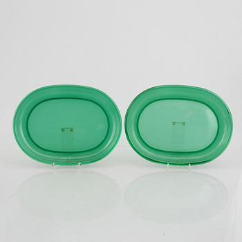 Josef Frank, a set of seven glass dishes, Firma Svenskt Tenn.