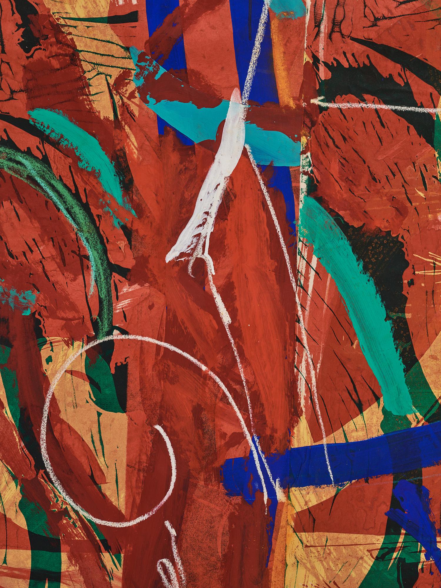 Steven Sorman, blandteknik, signerad och daterad 1988.