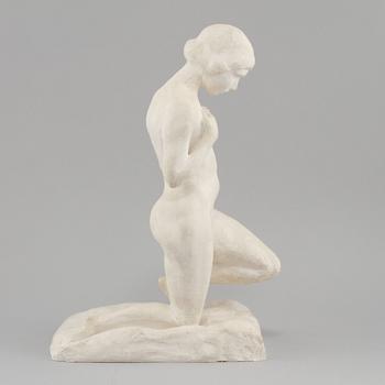 SKULPTUR, gips, signerad Tiderman, 1900-tal.