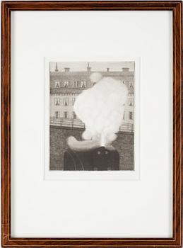 Gustaf Isander · GUSTAF ISANDER, etsning, sign o dat 1922.
