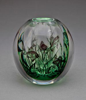 VAS, glas, fiskgraal, Edward Hald, Orrefors.