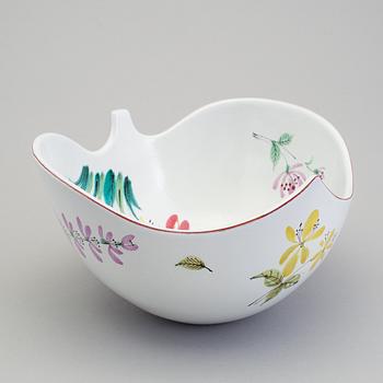 STIG LINDBERG, a faience bowl, Gustavsberg 1940s.