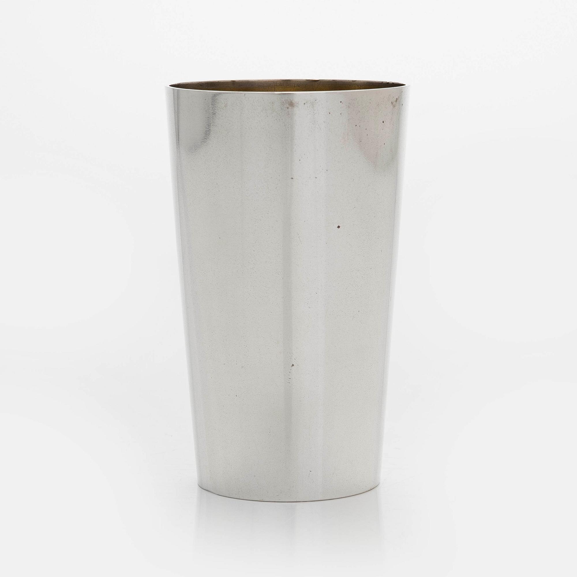 Grachev, Bägare, silver, stämplad Br. Grachev med hovleverantörsmärke, S:t Petersburg 1895-1898.