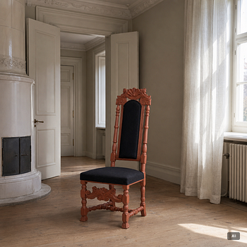Stolar, fyra stycken, Sverige, omkring år 1700, Karolinsk Barock.