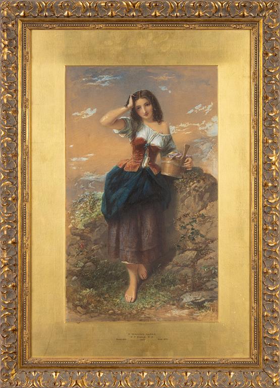 Paul Falconer Poole, akvarell och gouache, otydligt signerad.