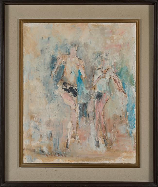 Anitra Lucander, oil on canvas, signed.