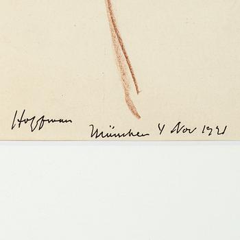 John Jon-And, pastell på papper, signerad och daterad München 4 Nov 1921.