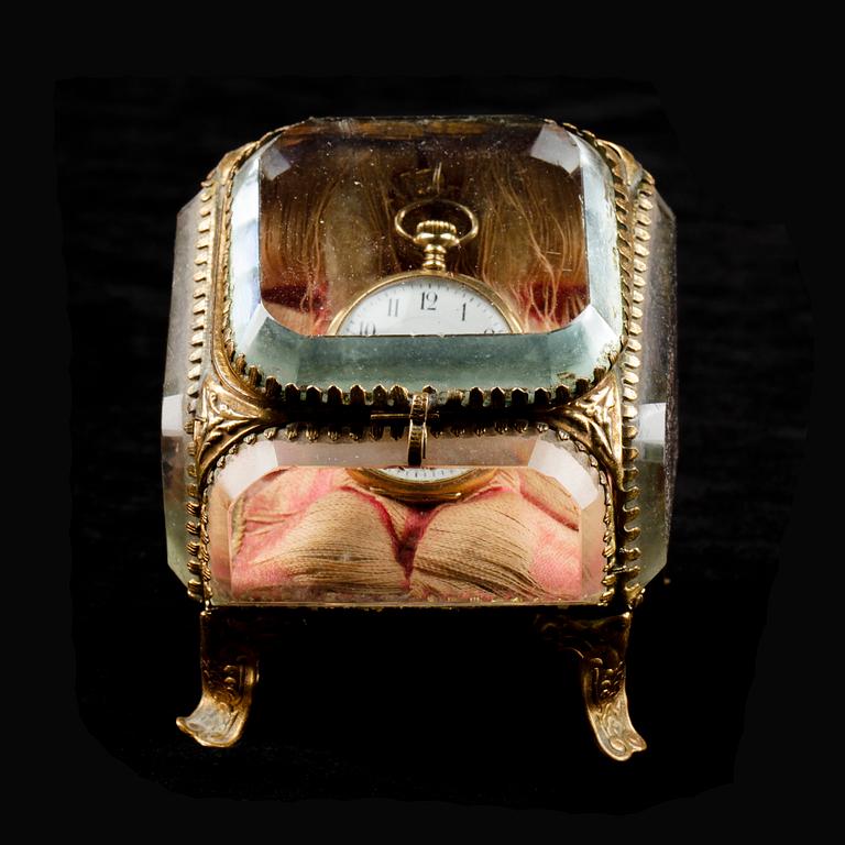 FICKUR, dam, Zenith 18k guld, omkring 1800/1900. Vikt ca32,4g.