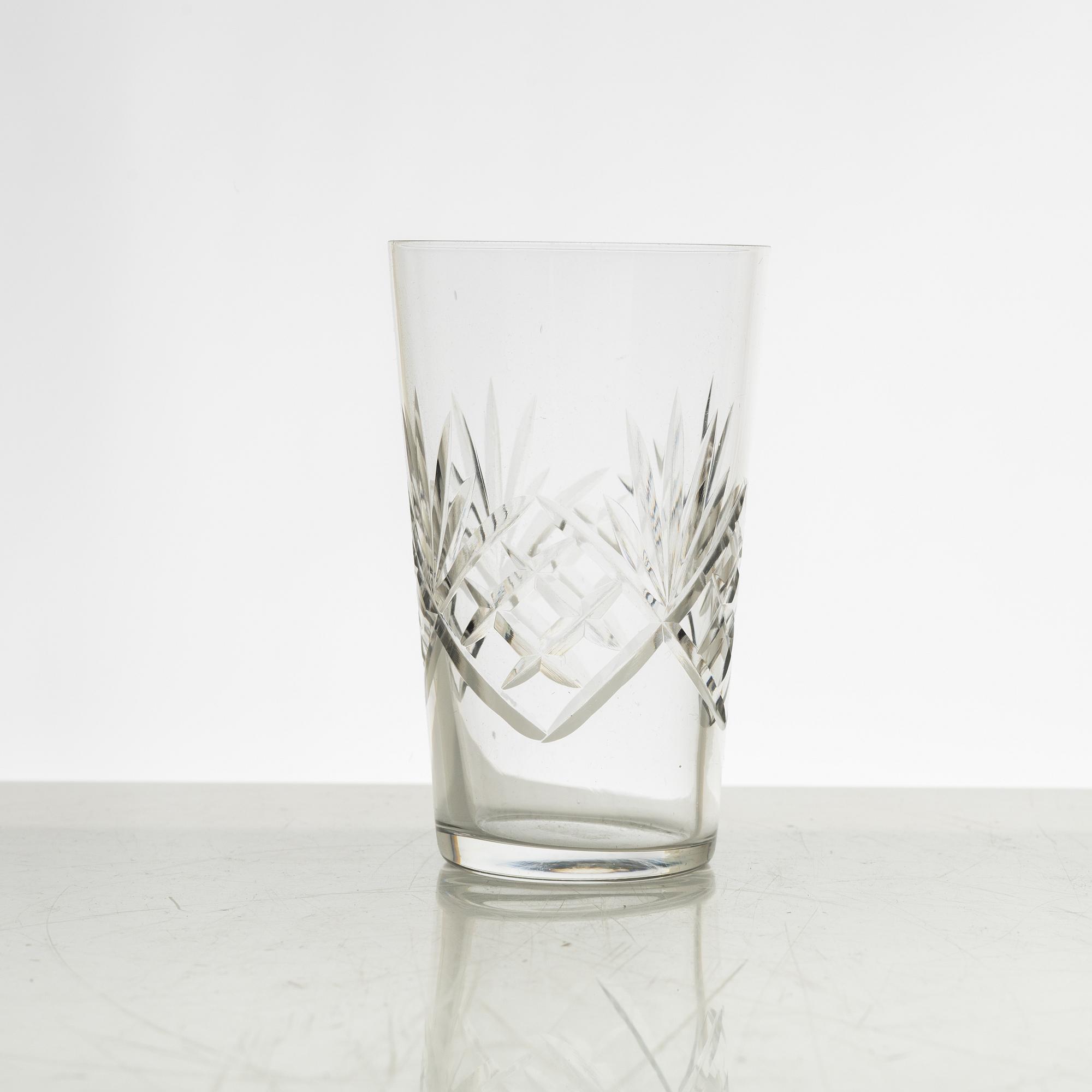 A 44-piece "Helga" glass service, Kosta, Sweden.