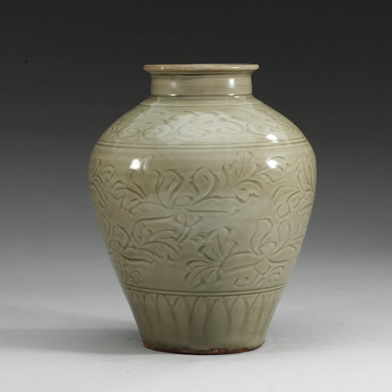 KRUKA, keramik. Tidig Ming dynasti (1368-1644).