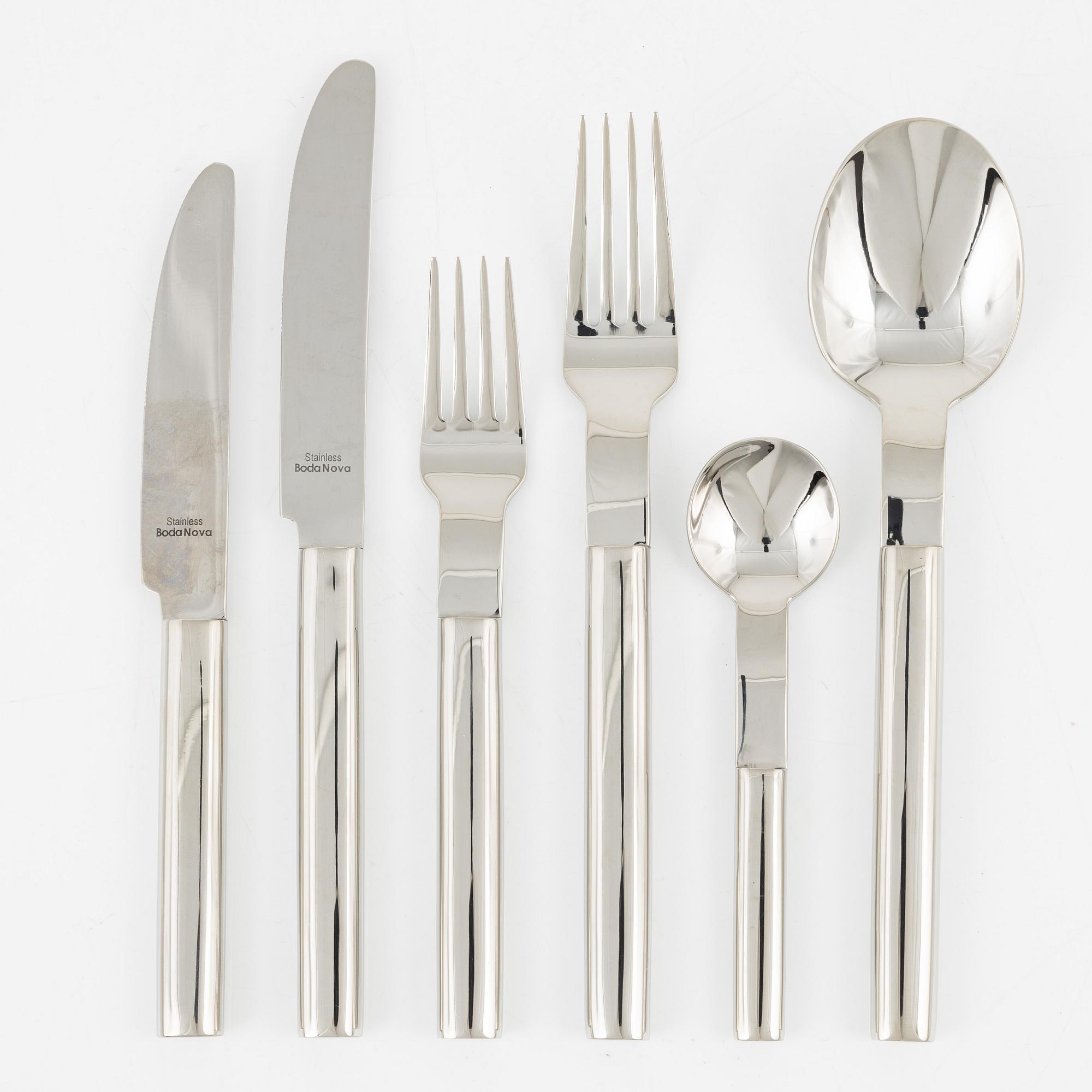 Mikael Björnstjerna, cutlery 'Oval Steel', Boda Nova (36 pieces).