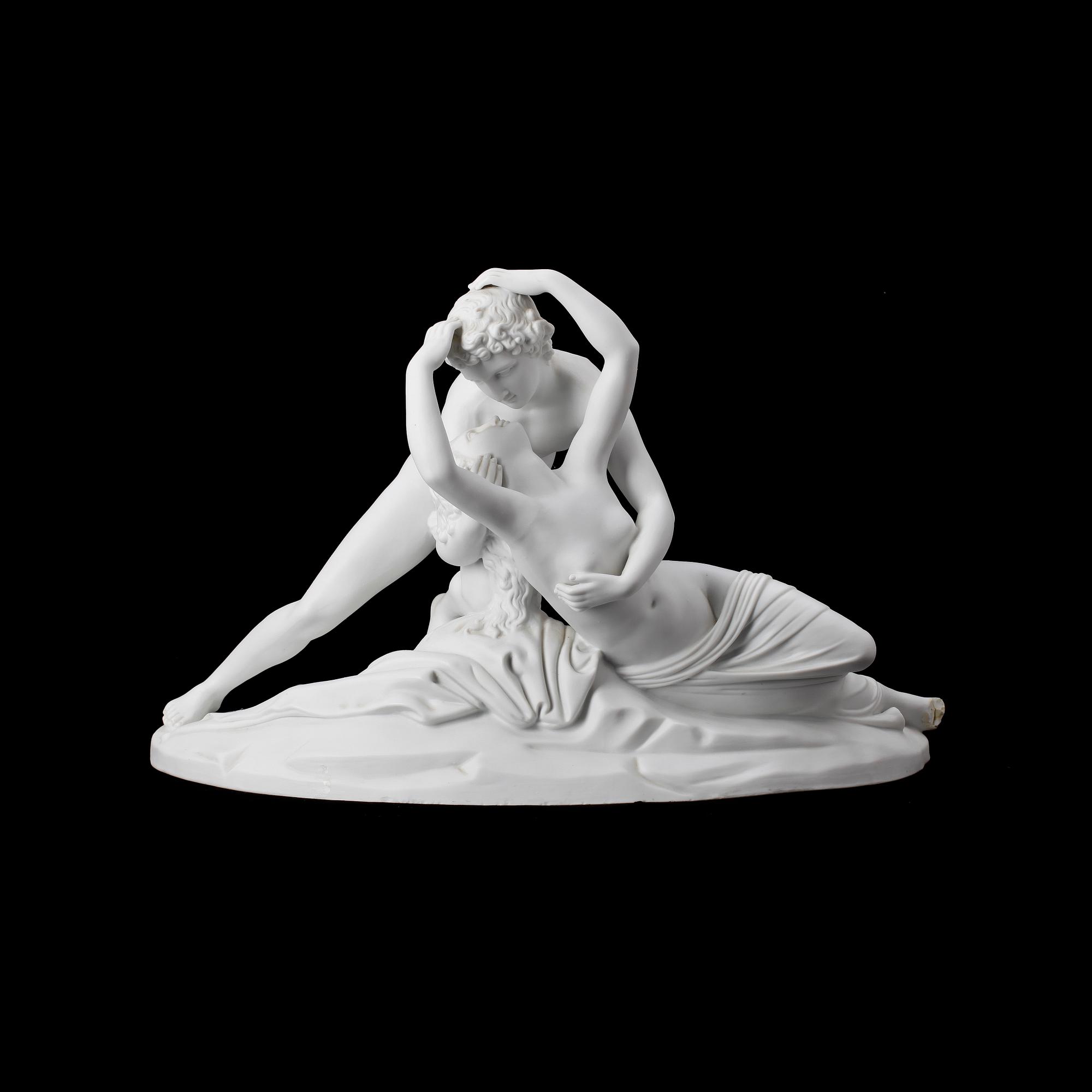 SKULPTUR, parian, Gustafsberg 1910/20-tal.