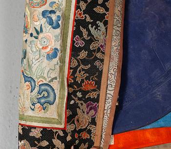 PARTI TEXTILIER, 6 st, Kina, tidigt 1900-tal.