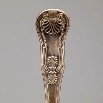 SOPPSLEV, silver, "Engelsk snäck", Carl Nyström, Stockholm 1851. Vikt ca 166 gram.