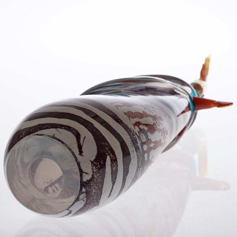 Kjell Engman, A unique Kjell Engman glass sculpture, Kosta Boda 1994.