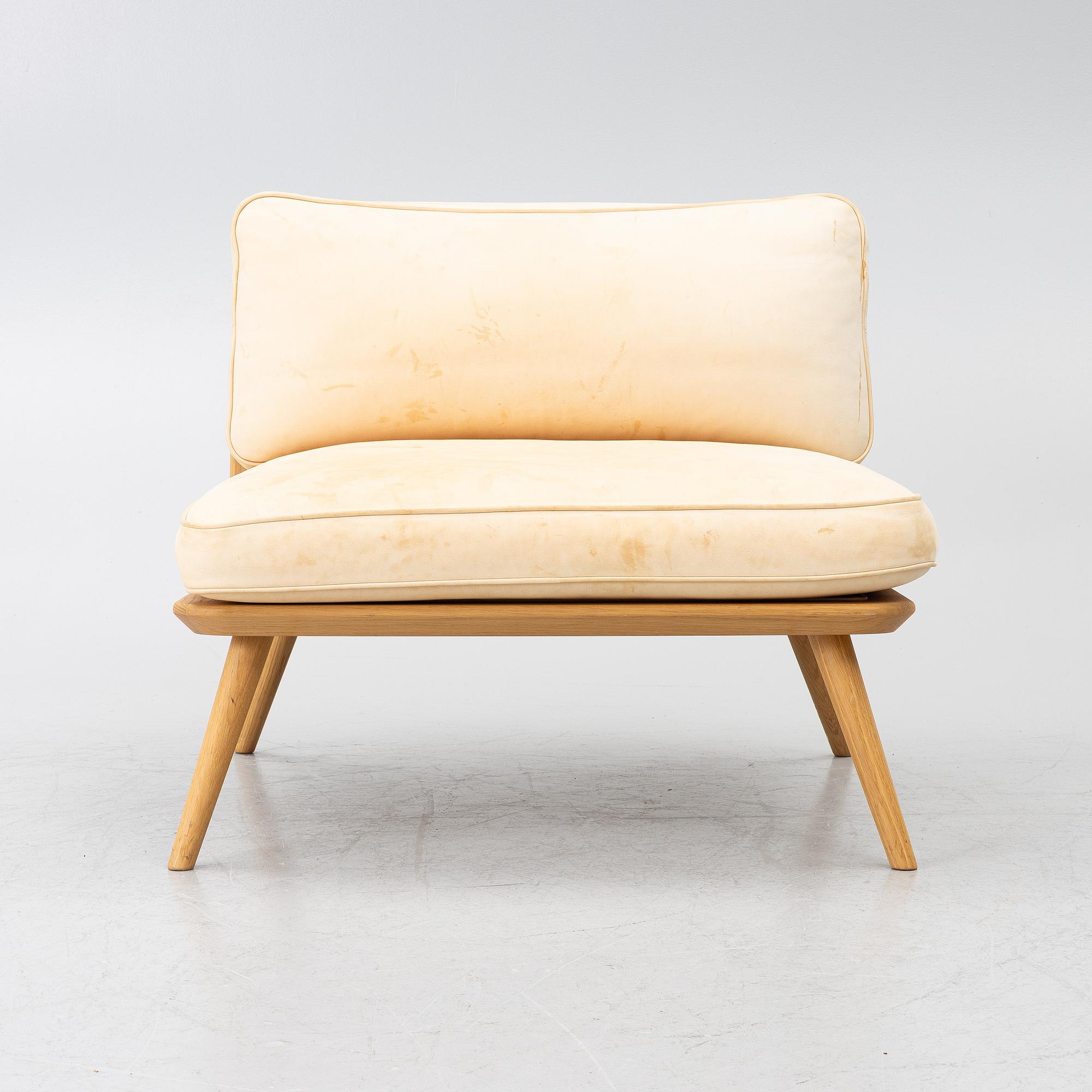 Signe Bindslev Henriksen & Peter Bundgaard Rützou, Space Copenhagen, armchair “Spine”, Fredericia, 2014.