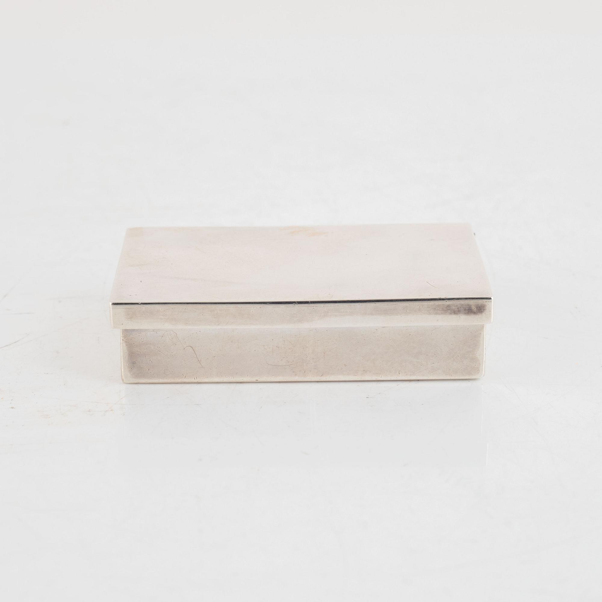Bengt Liljedahl, a Swedish silver box, Stockholm 1976.