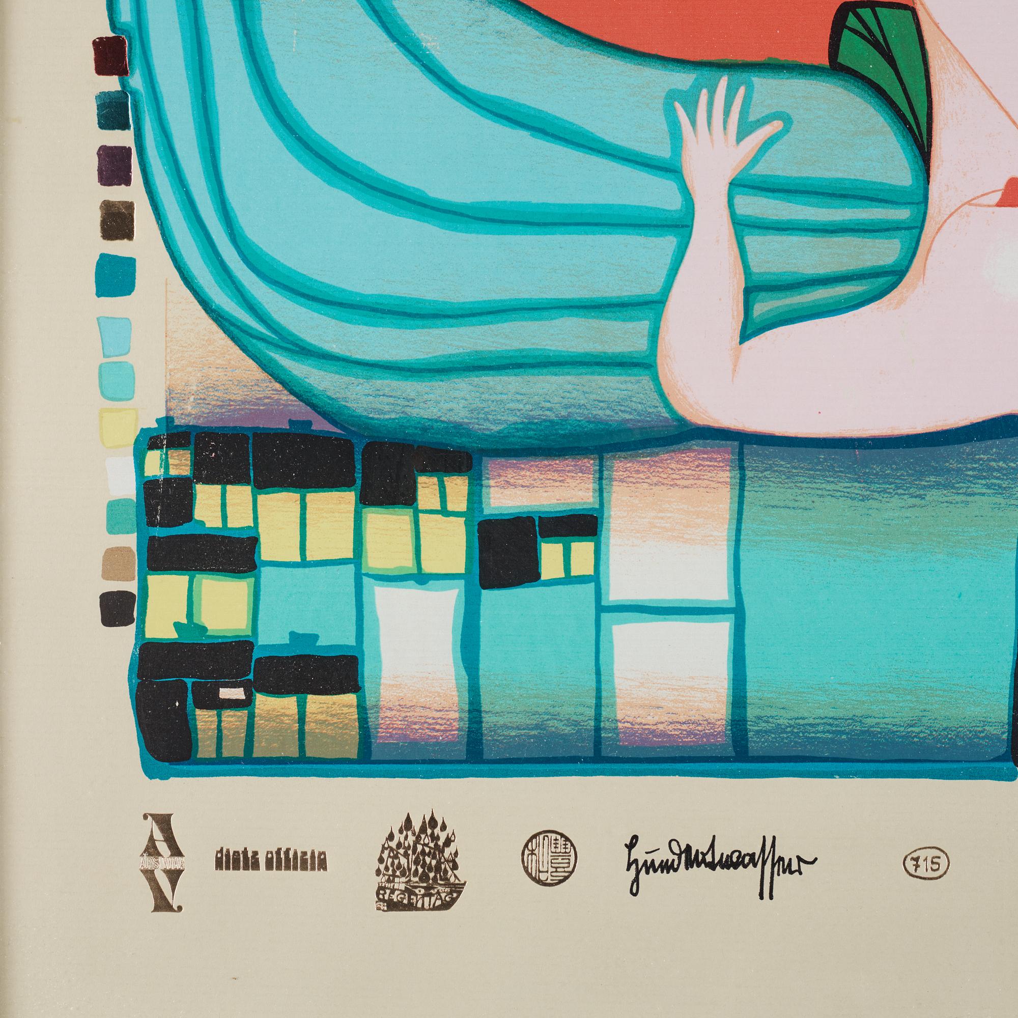 Friedensreich Hundertwasser, "Hommage à Sonnenstern",.
