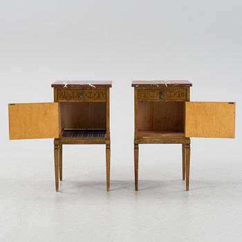 Sängbord, ett par, 1920/30-tal.